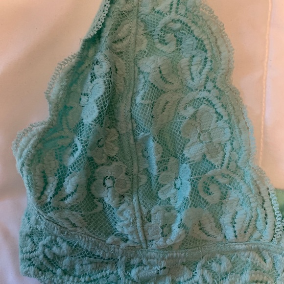 Turquoise Lace Bralette - Picture 2 of 3